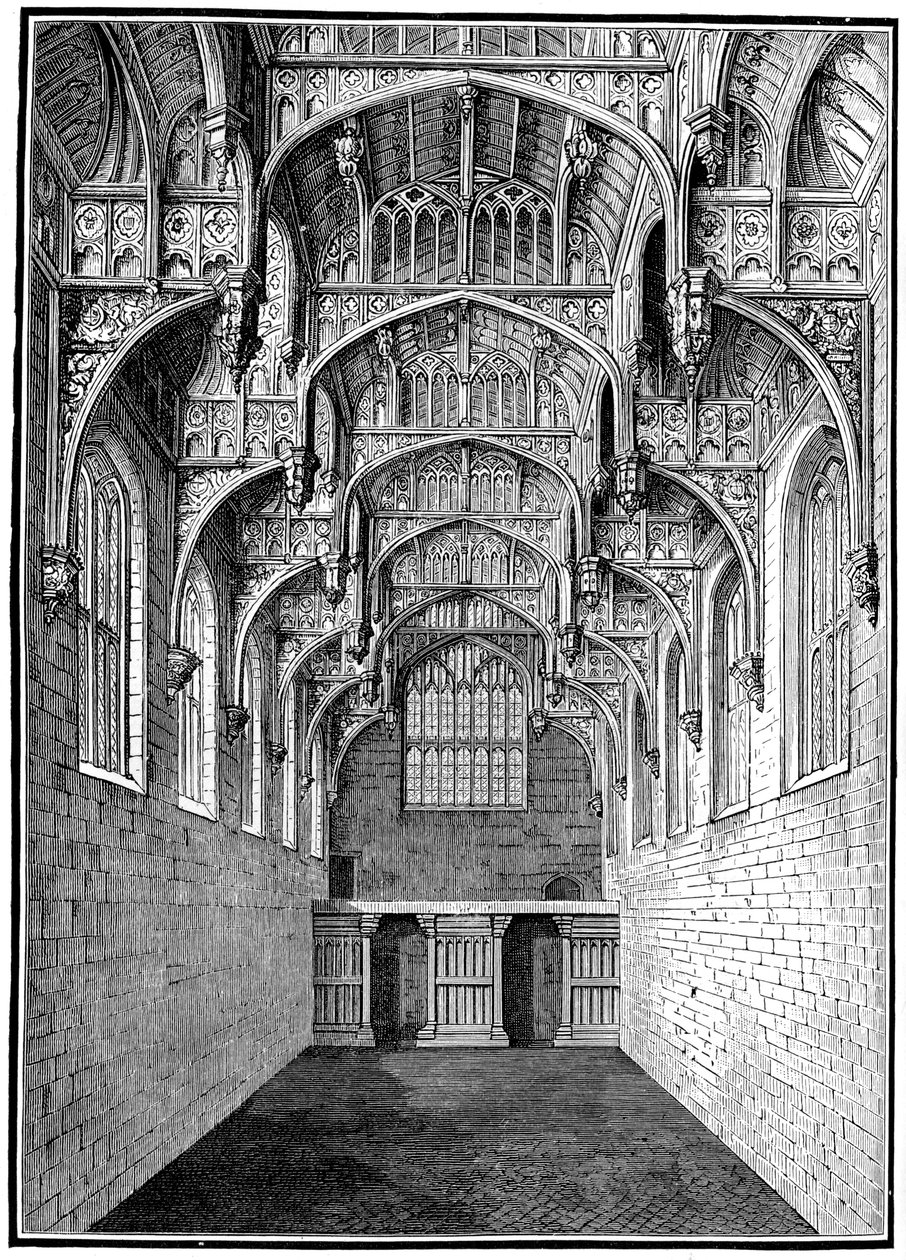 Great Hall, Hampton Court Palace, Lontoo, 1893. tekijältä Unbekannt