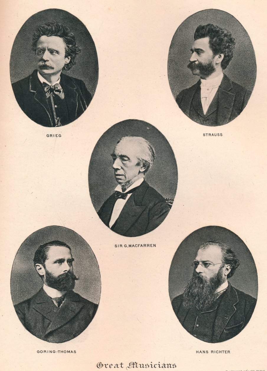 Suuret muusikot - levy IX, 1895 tekijältä Unbekannt