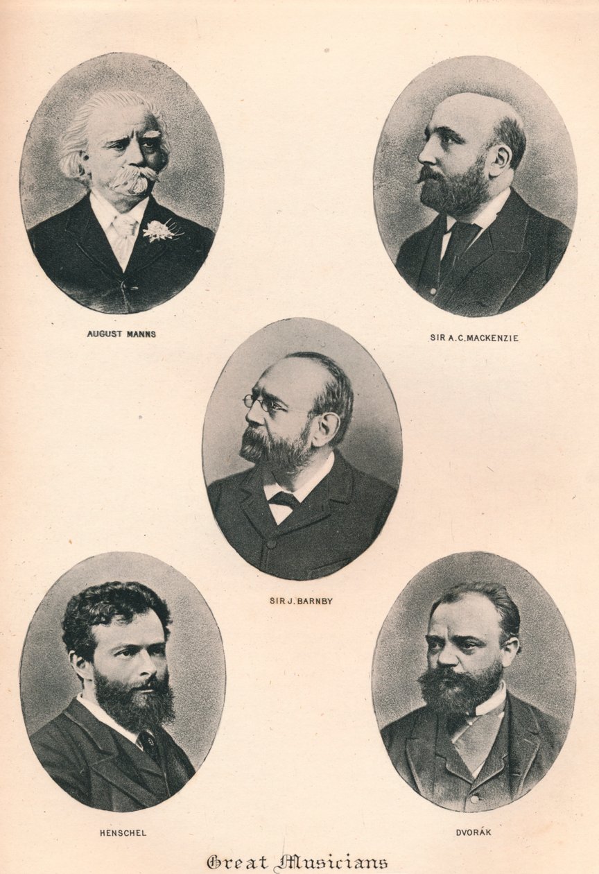 Suuret muusikot - levy VIII, 1895 tekijältä Unbekannt