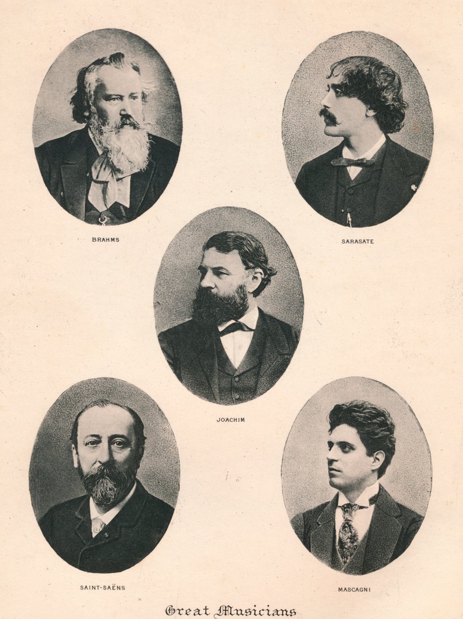 Suuret muusikot - levy VII, 1895 tekijältä Unbekannt