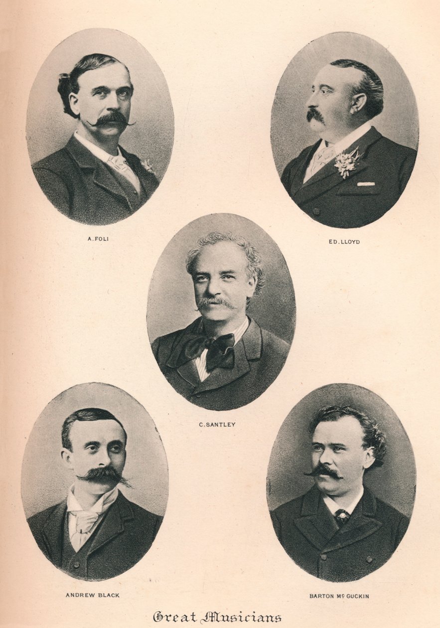 Suuret muusikot - levy VI, 1895 tekijältä Unbekannt