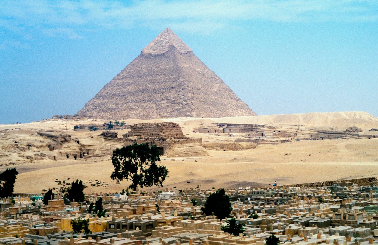 Suuri Cheopsin pyramidi Gizassa, Egypti, 4. dynastia, Vanha kuningaskunta, 2500-luku eKr. tekijältä Unbekannt