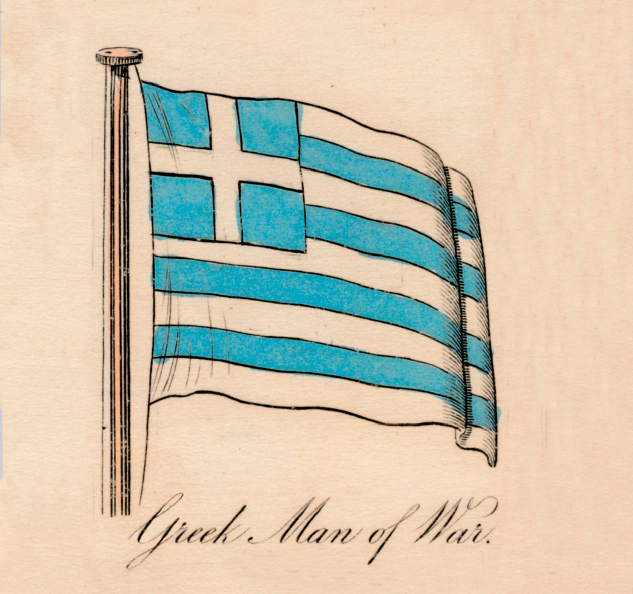 Kreikkalainen sodan mies, 1838 tekijältä Unbekannt