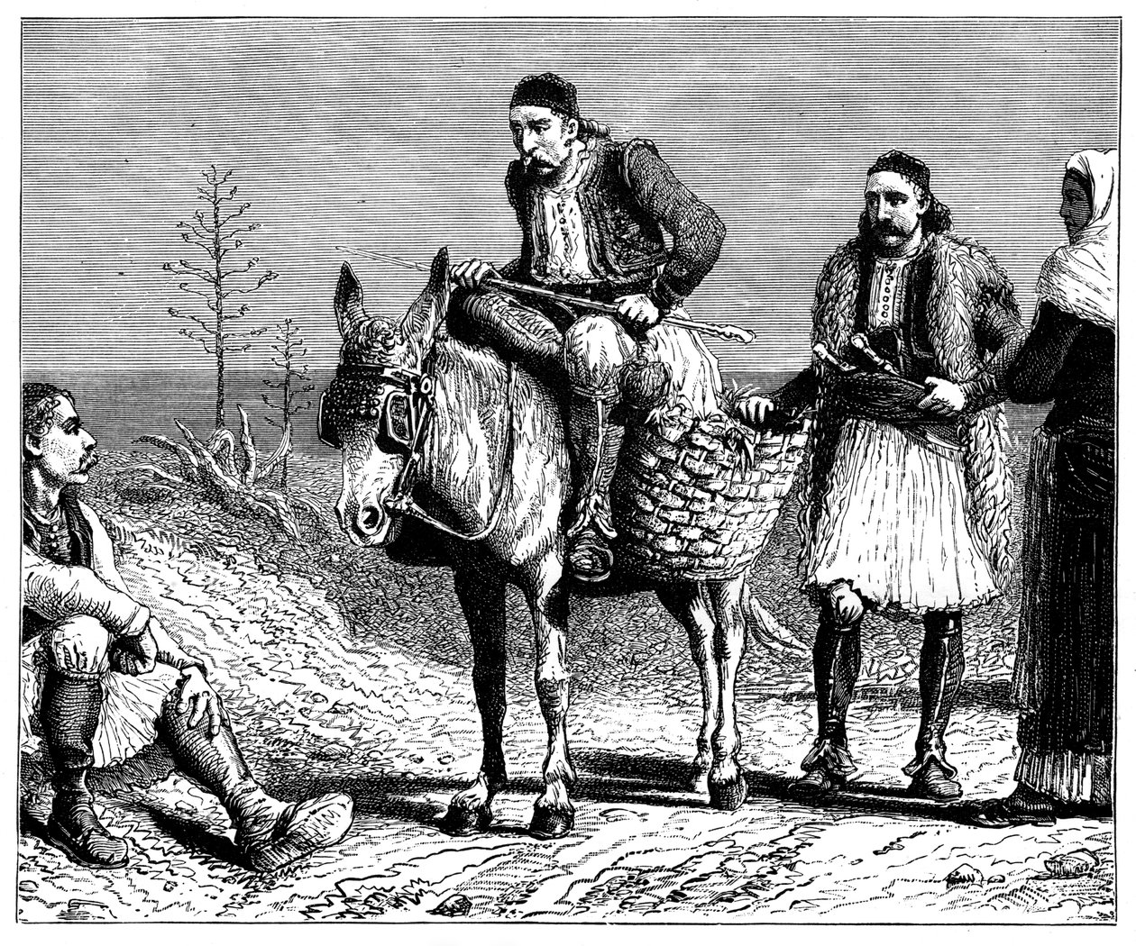 Kreikkalaiset talonpojat, 1890 tekijältä Unbekannt