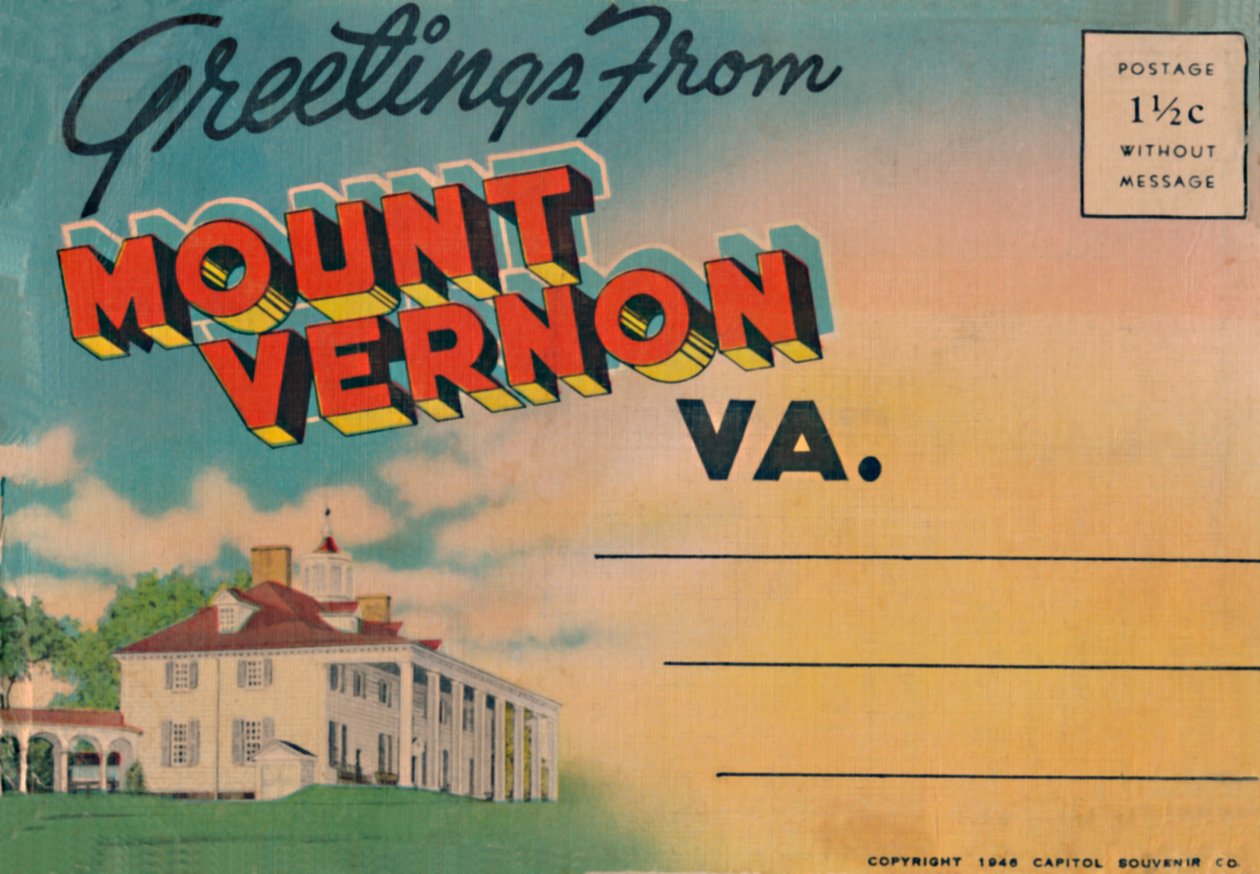 Terveisiä Mount Vernon V.A.:lta, 1946 tekijältä Unbekannt