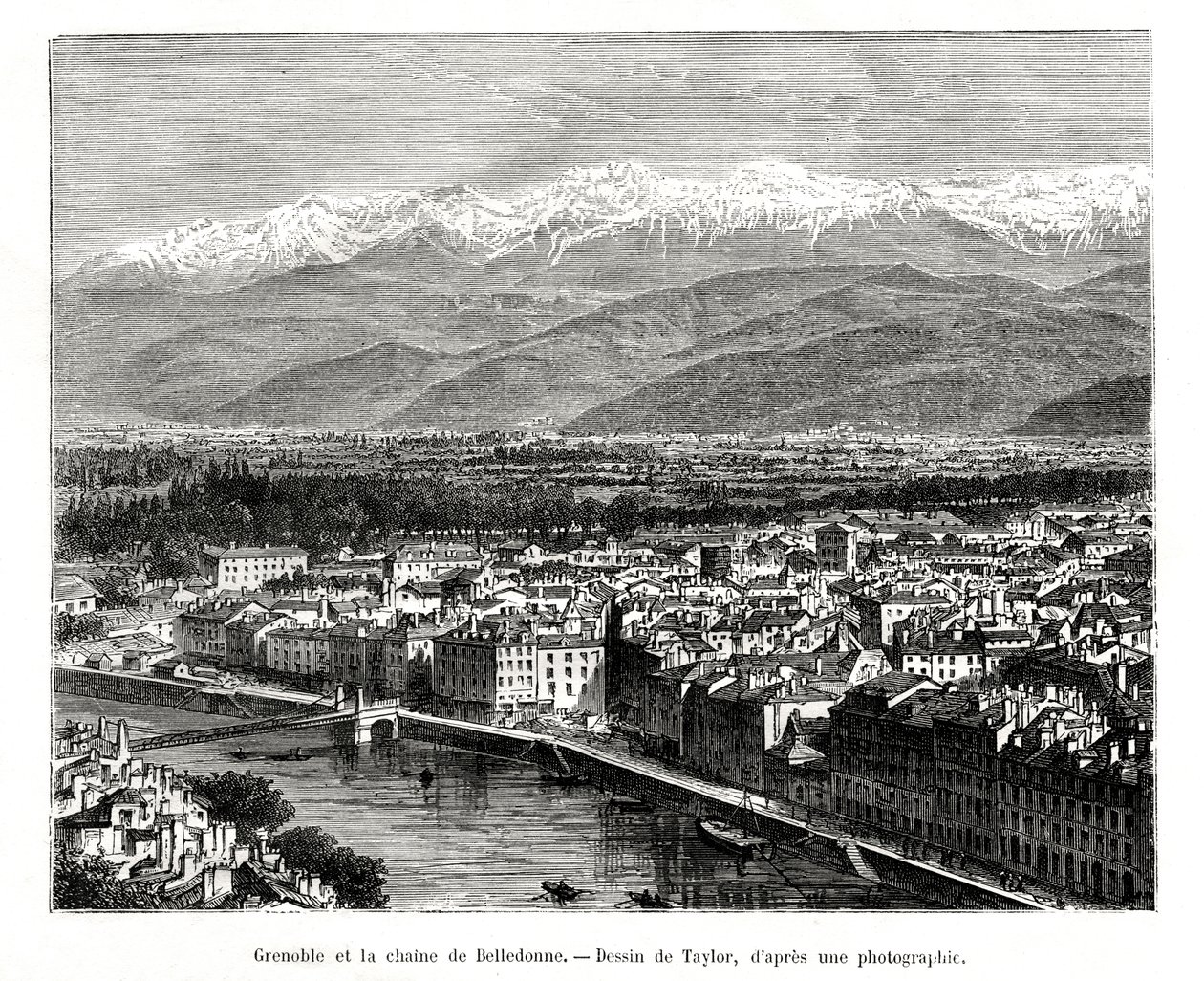 Grenoble Belledonnen alueelta, Ranska, 1886 tekijältä Unbekannt