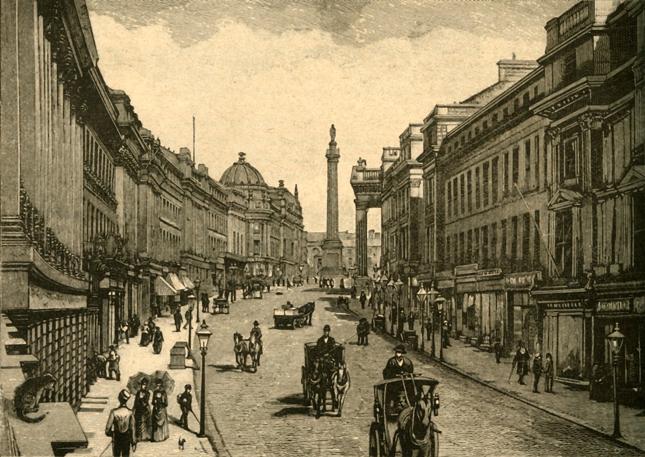 Grey Street, Newcastle-on-Tyne, 1890. tekijältä Unbekannt