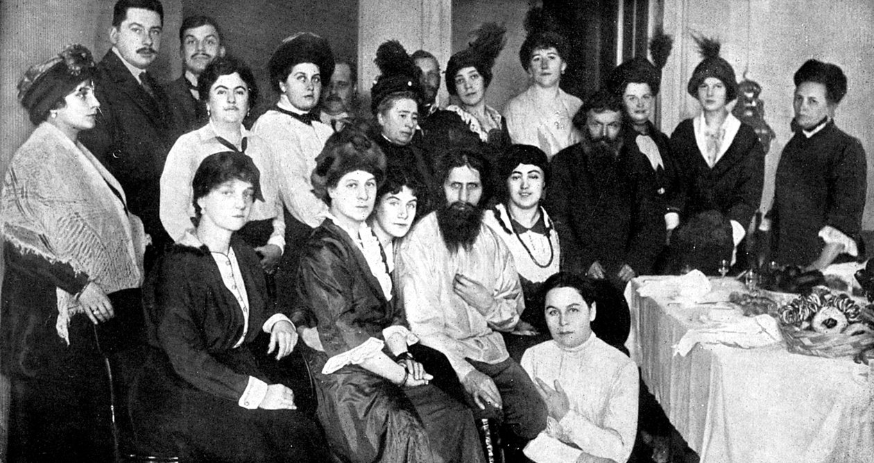 Grigori Rasputin, venäläinen talonpoika, pyhä mies ja mystikko tekijältä Unbekannt