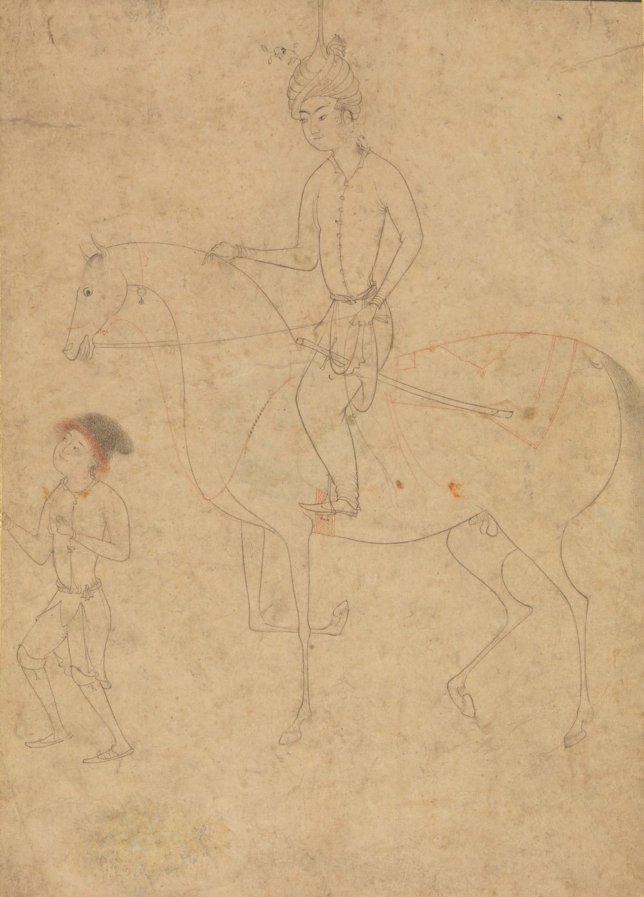 Sulhanen ja ratsastaja, 1540-50. tekijältä Unbekannt