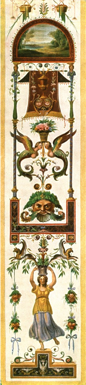 Groteskeja maalauksia Vatikaanin loggioista, Rooma, Italia, 1928. tekijältä Unbekannt