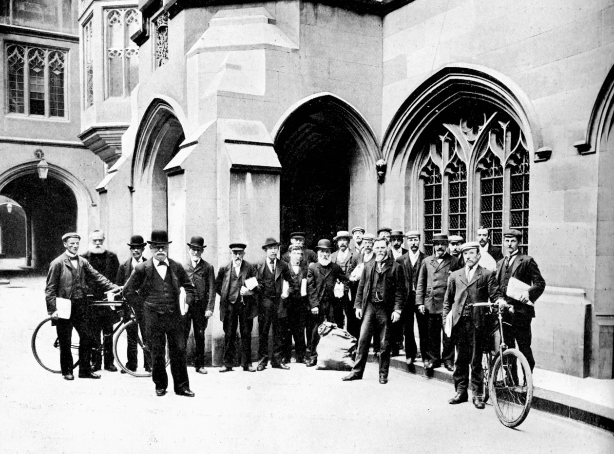 Äänestystoimiston lähettiläsryhmä, parlamenttitalo, Westminster, Lontoo, c1905 tekijältä Unbekannt