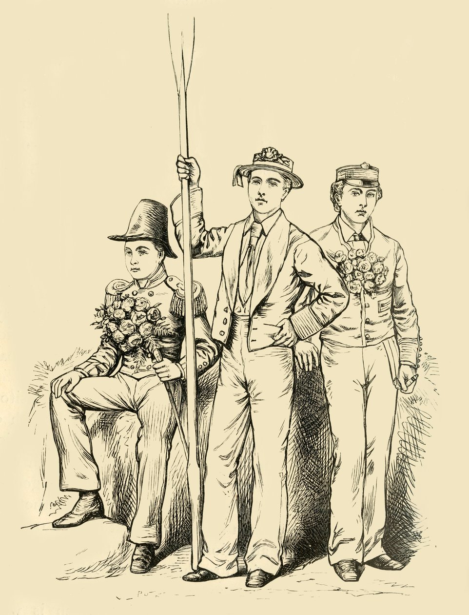 Ryhmä kesäkuun neljäntenä päivänä 1911. tekijältä Unbekannt