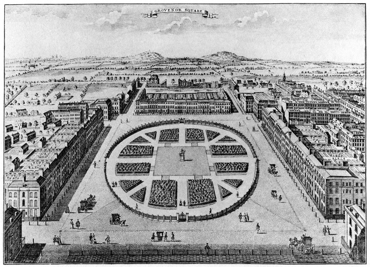 Grosvenor Square, Lontoo, 1700-luku 1907 tekijältä Unbekannt