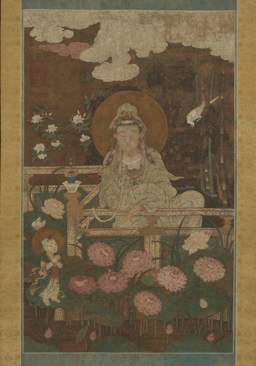 Guanyin yhdeksänlootuksen bodhisattvana, 1593. tekijältä Unbekannt