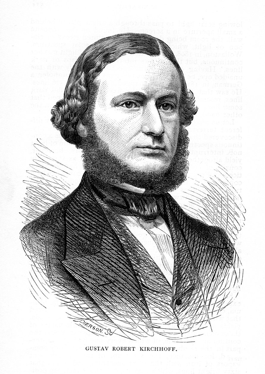 Gustav Robert Kirchhoff, saksalainen fyysikko, 1873 tekijältä Unbekannt
