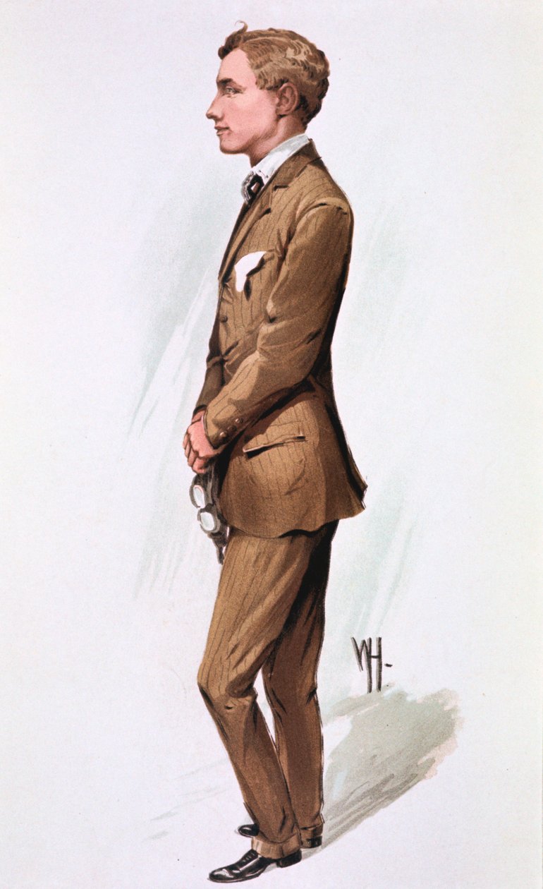 Gustave Hamel, brittiläinen ilmailun pioneeri, 1913 tekijältä Unbekannt