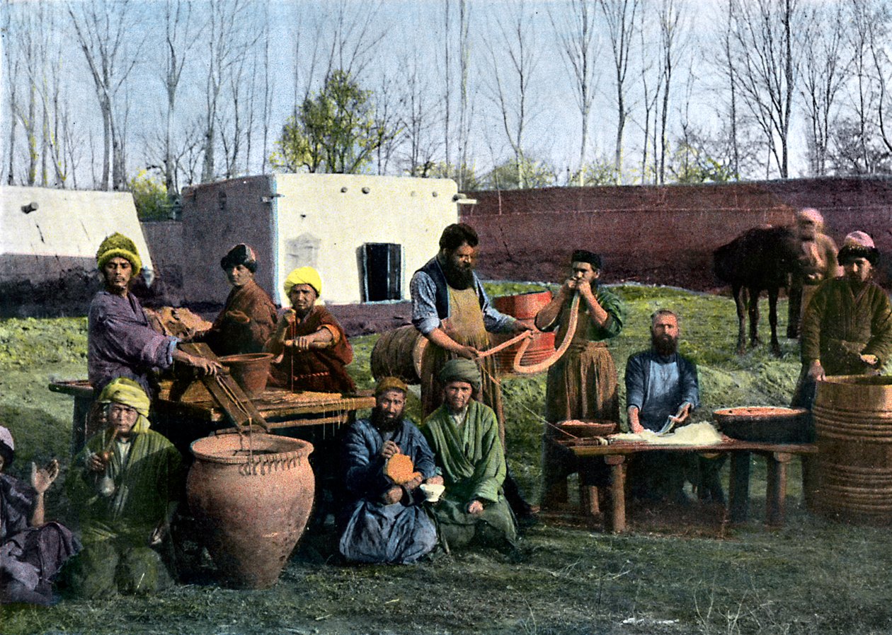 Suolenpuhdistustyöt, Bukhara, Uzbekistan, c1890 tekijältä Unbekannt