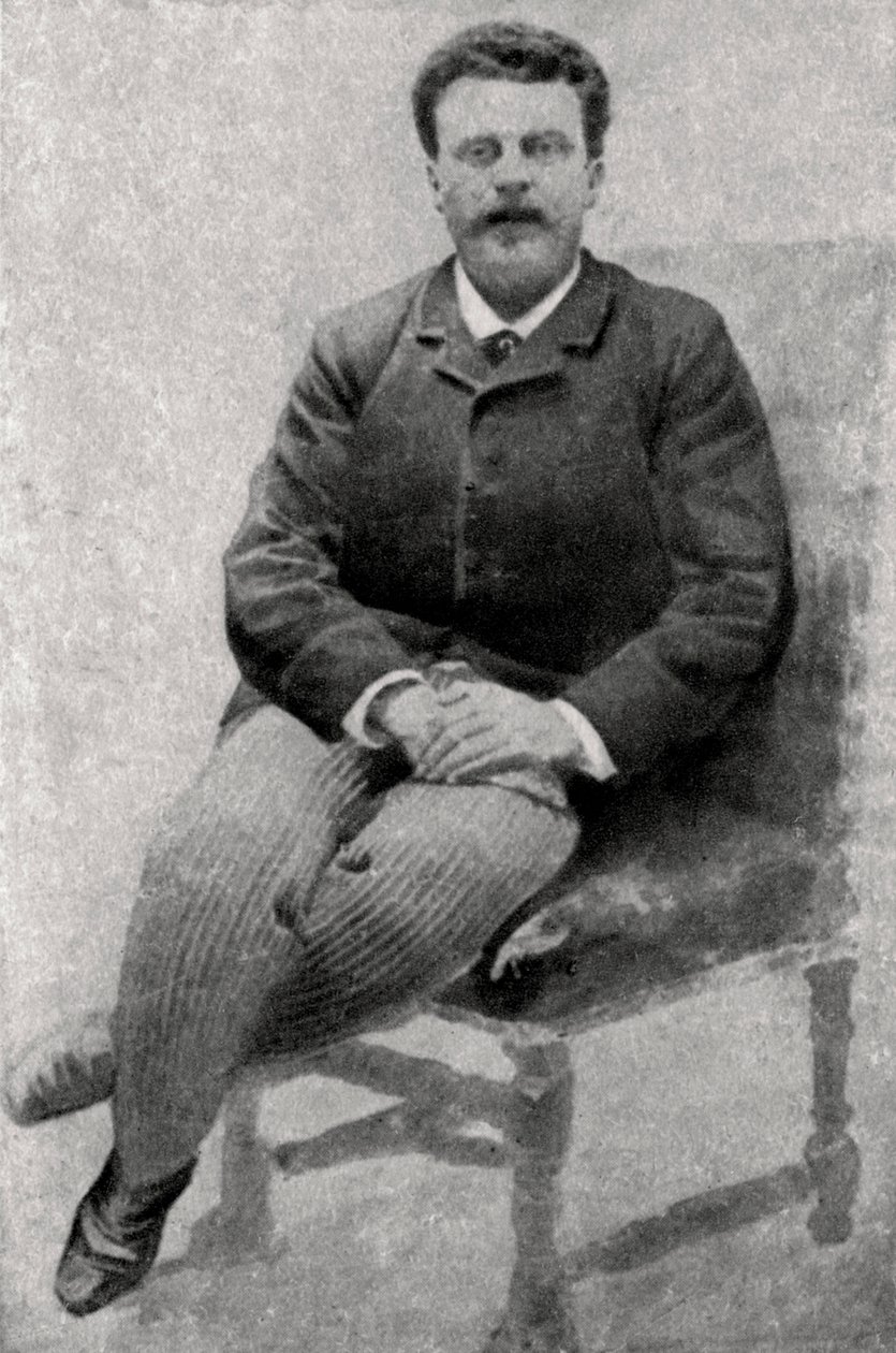 Guy de Maupassant, ranskalainen kirjailija, 1890 tekijältä Unbekannt