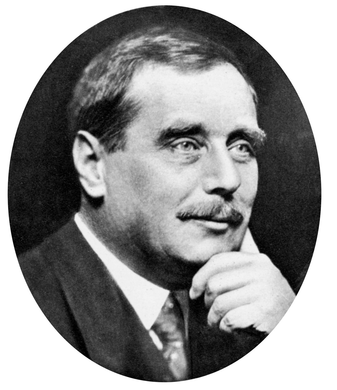 HG Wells 1865-1946, englantilainen kirjailija, kirjailija ja suosittu historioitsija, c1925 tekijältä Unbekannt