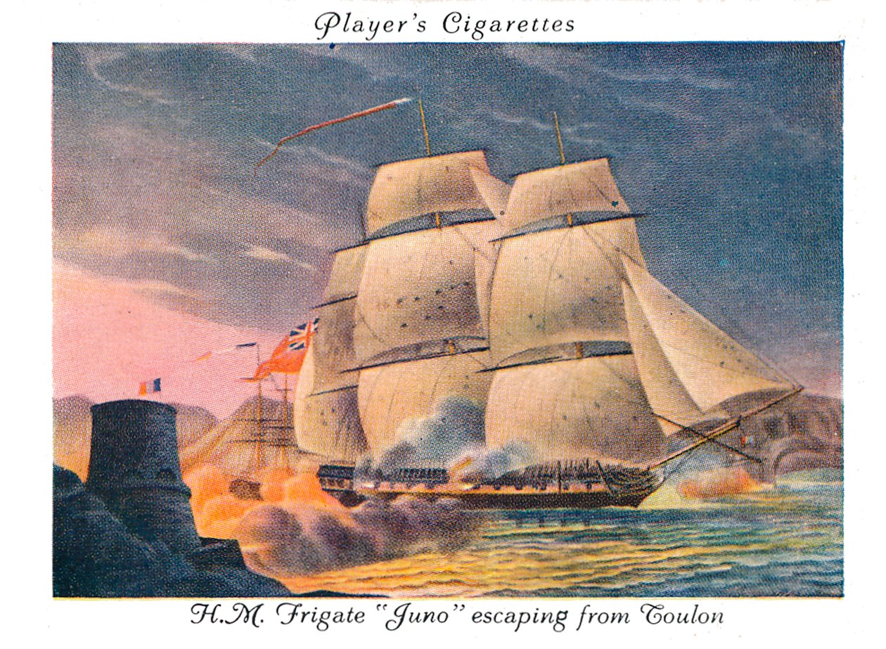 H.M.FrigateJuno pakenee Toulonista, 1936. tekijältä Unbekannt