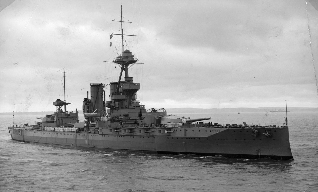 HMS Iron Duke, brittiläinen taistelulaiva, c1936-c1937 tekijältä Unbekannt