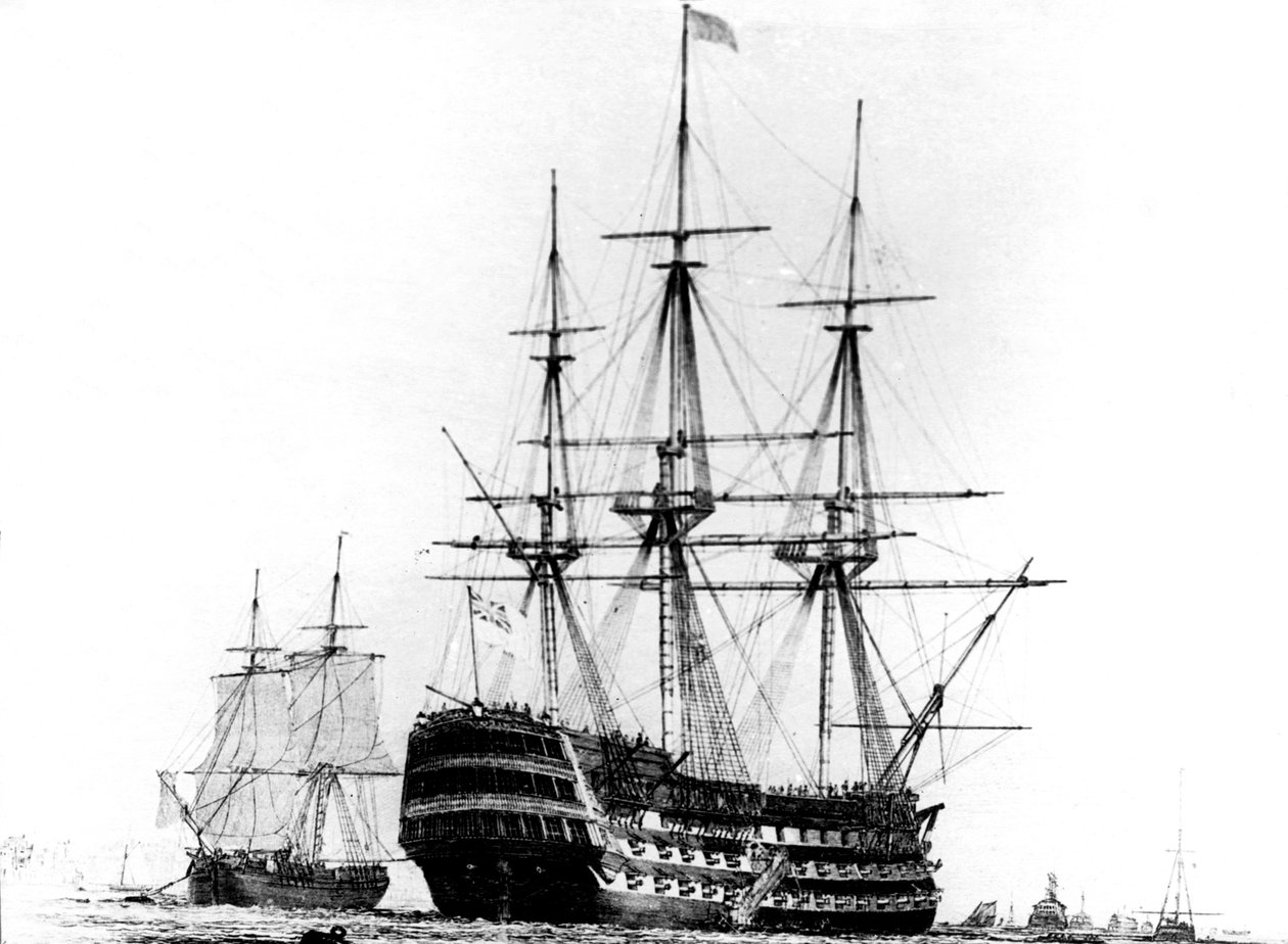 HMS-voitto Portsmouthissa, 1800-luku tekijältä Unbekannt