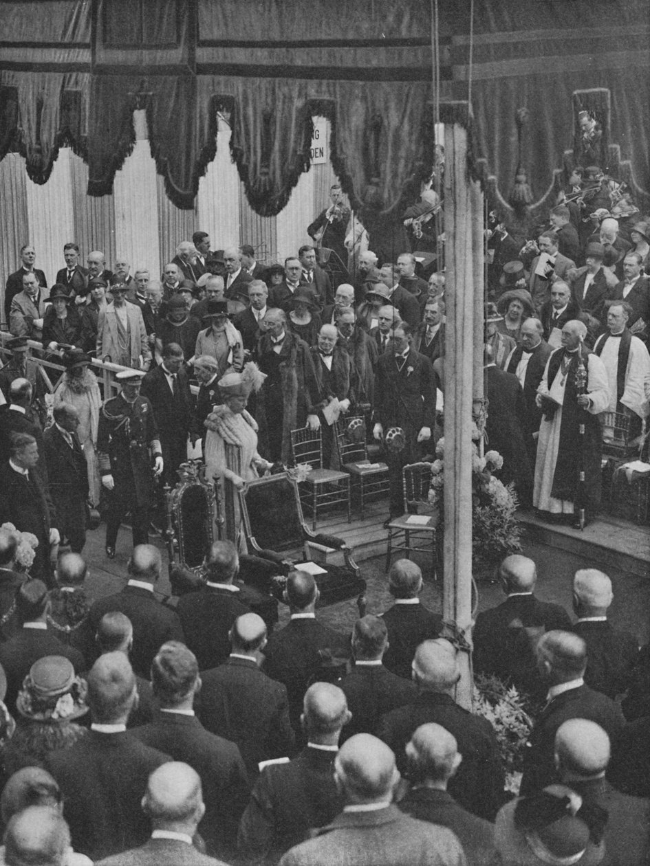 H.M. Kuningas laski Lloydsin uuden rakennuksen peruskiven 23. toukokuuta 1925, 1928 tekijältä Unbekannt