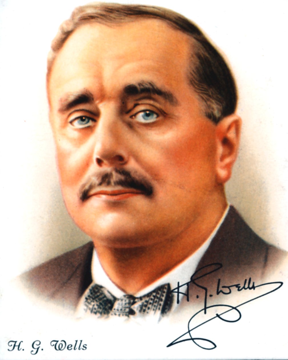 H. G. Wells, englantilainen kirjailija ja suosittu historioitsija, 1927 tekijältä Unbekannt