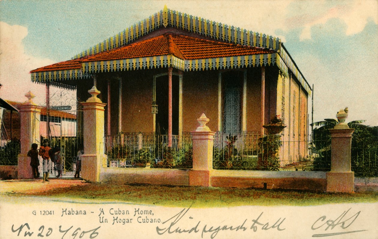 Havanna - Kuubalainen koti, kuubalainen koti, 1900-luku. tekijältä Unbekannt