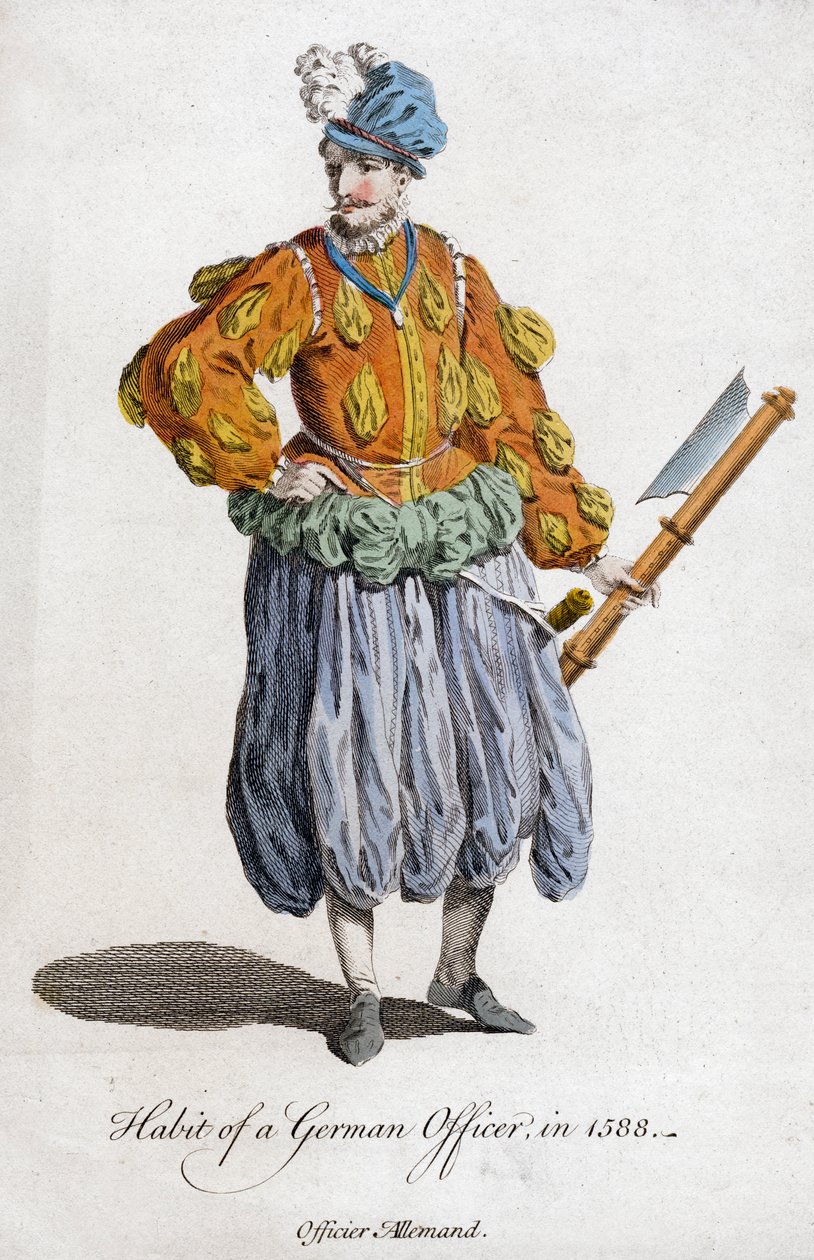 Saksalaisen upseerin tapa vuonna 1588 1700-luku tekijältä Unbekannt