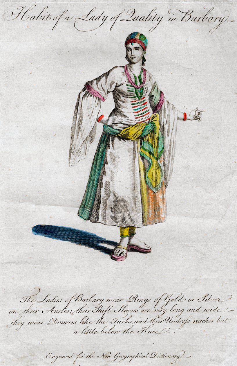 Laadun naisen tapa Barbarissa, 1700-1800-luvulla tekijältä Unbekannt