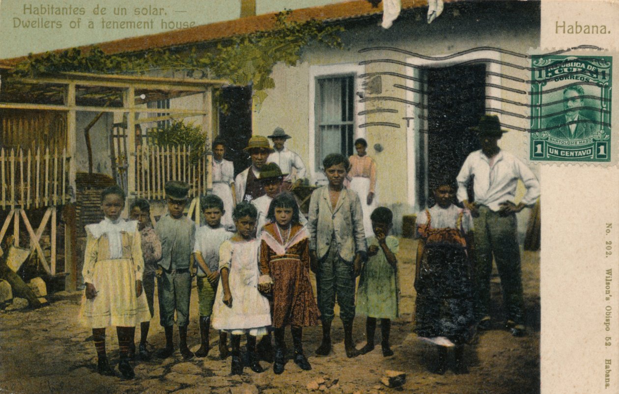 Habitantes de un solar. Vuokratalon asukkaat, v1913 tekijältä Unbekannt