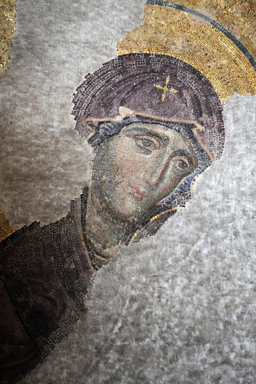 Hagia Sofia Deesis -mosaiikki - Neitsyt Maria Istanbul Turkki tekijältä Unbekannt