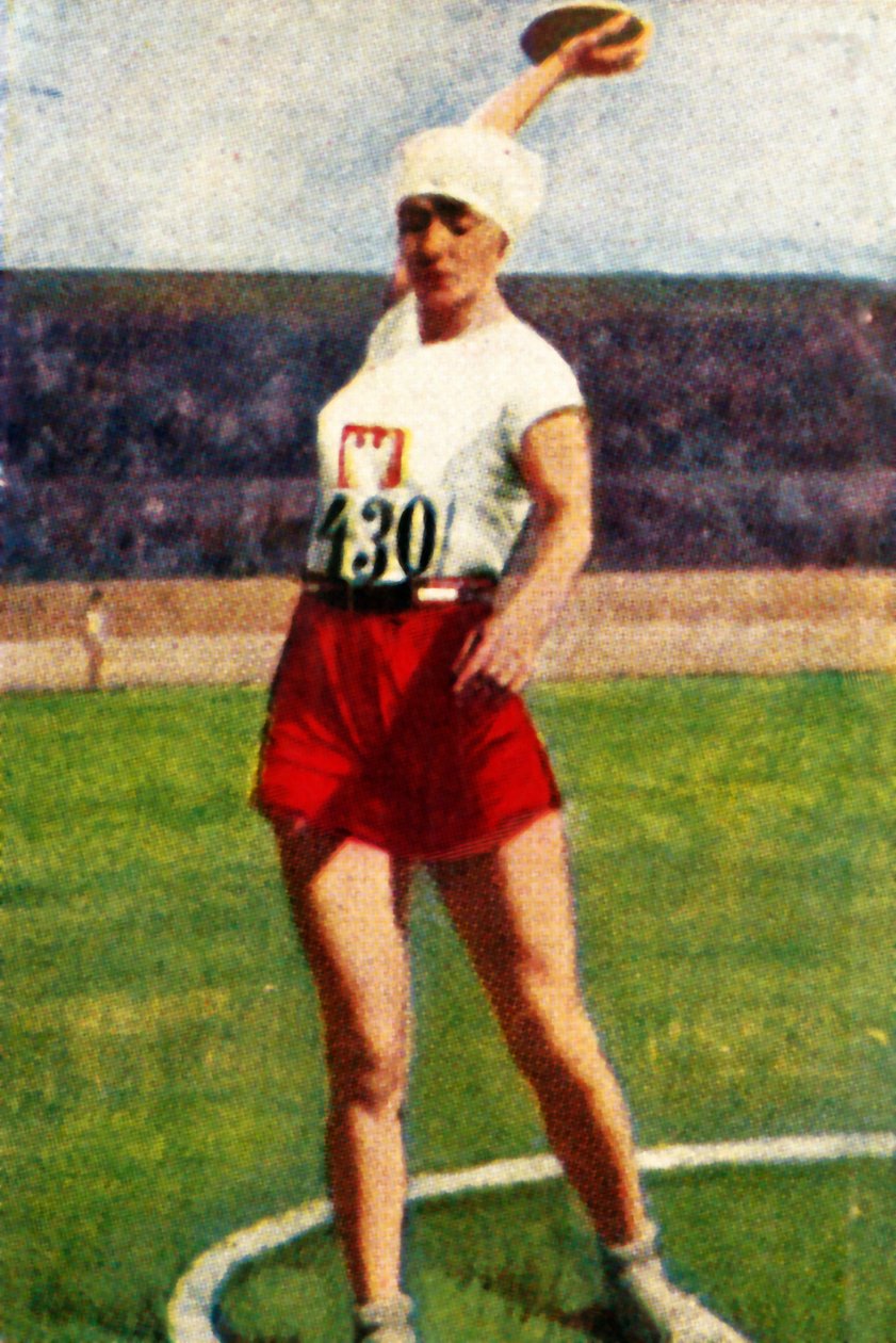 Puolan Halina Konopacka, kiekonheiton maailmanmestari, 1928. tekijältä Unbekannt