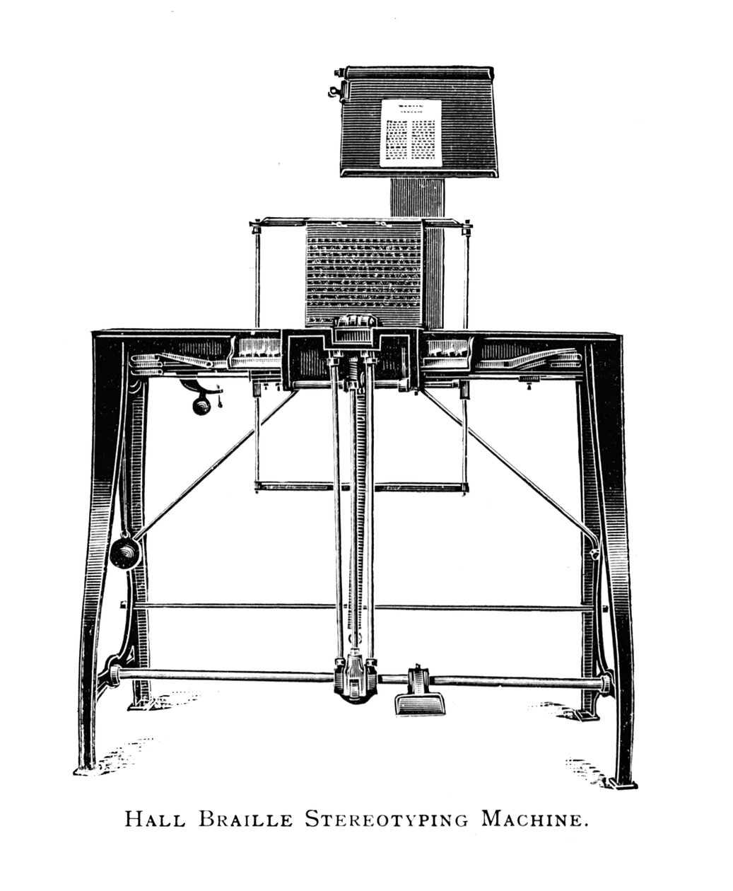Hall Braille Stereotyping Machine, 1919 tekijältä Unbekannt