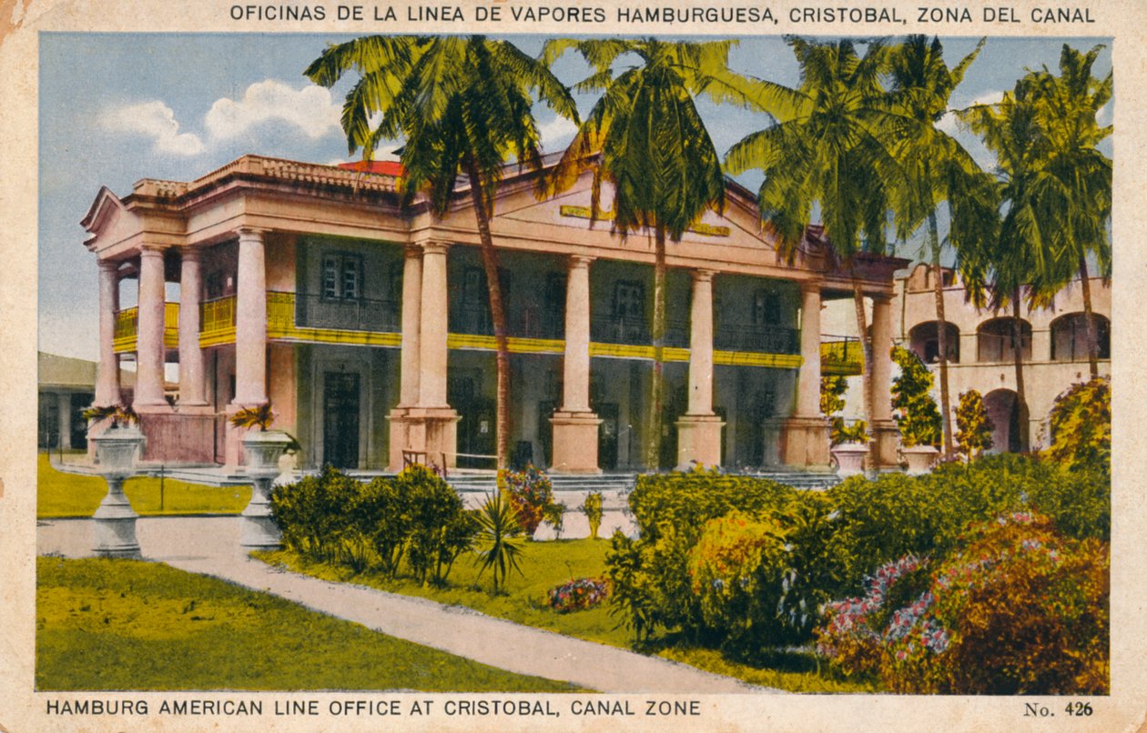 Hamburg American Line Office Cristobalissa, Canal Zone, 1920-luku tekijältä Unbekannt