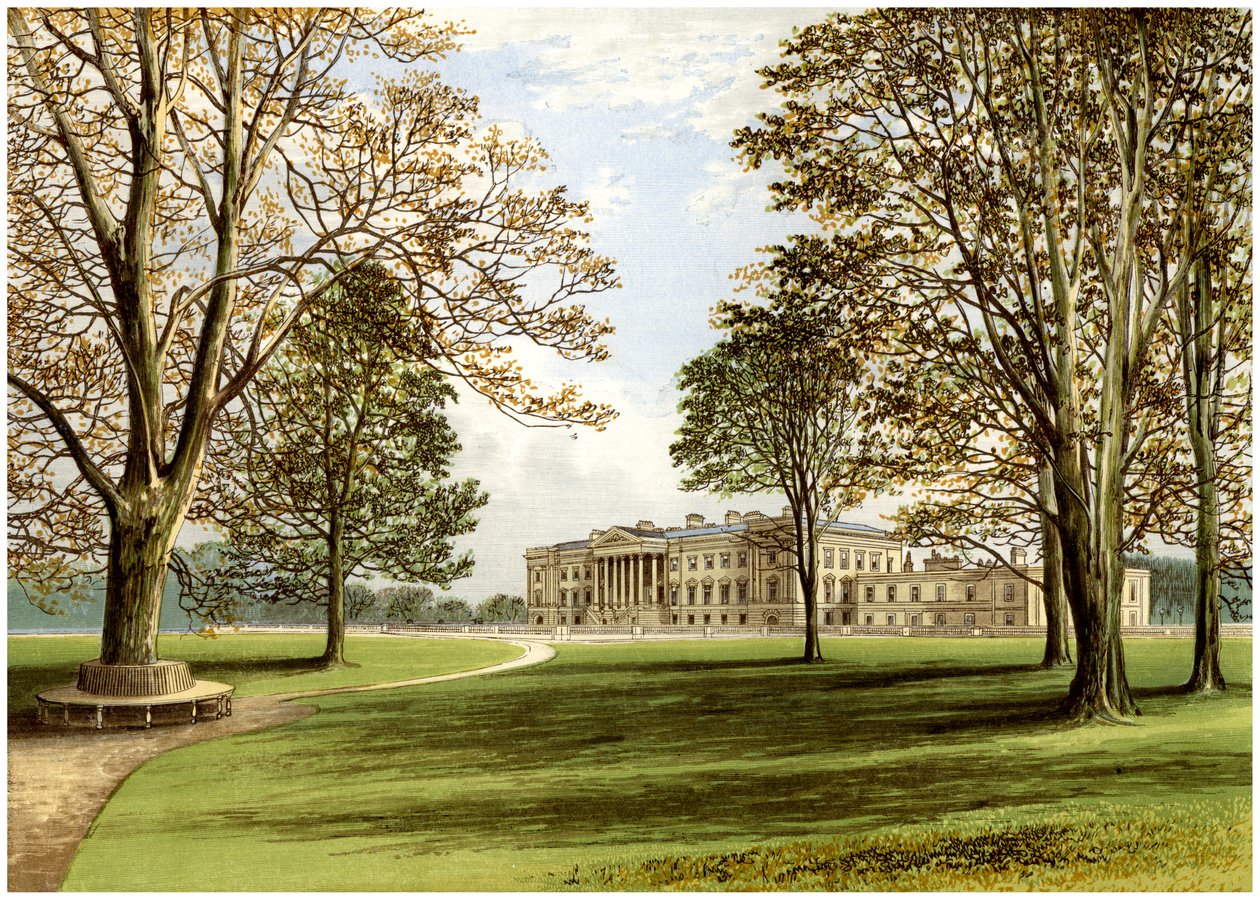 Hamiltonin palatsi, South Lanarkshire, Skotlanti, Hamiltonin herttuan koti, c1880 tekijältä Unbekannt