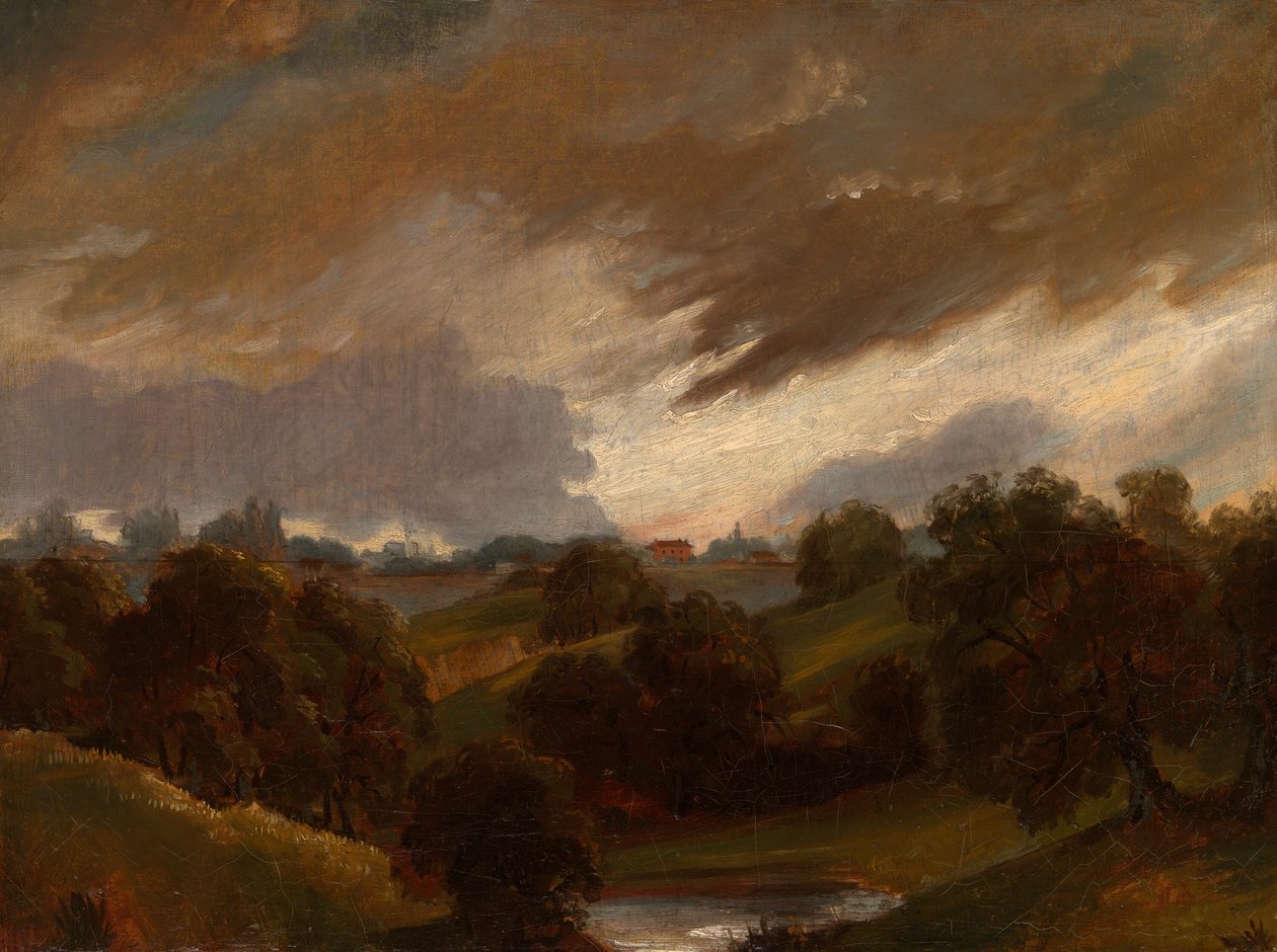 Hampstead, Myrskyinen taivas, 1814. tekijältä Unbekannt
