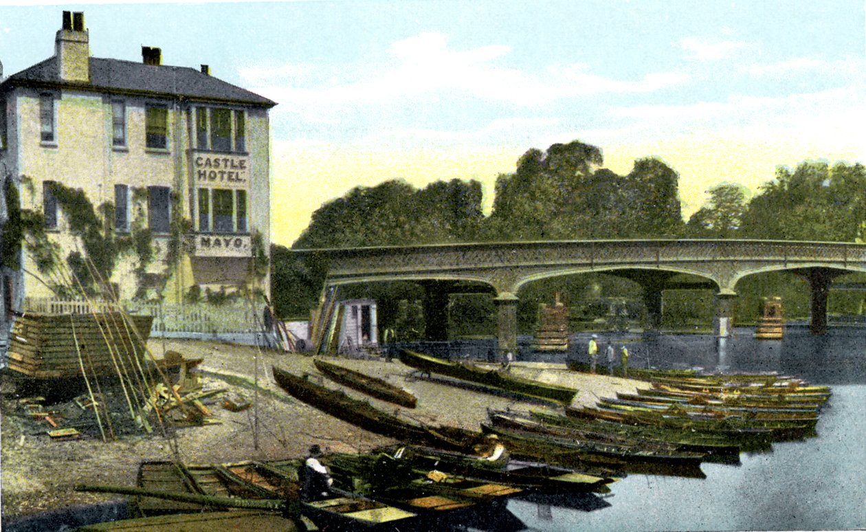 Hampton Court Bridge, Lontoo, 1900-luku tekijältä Unbekannt