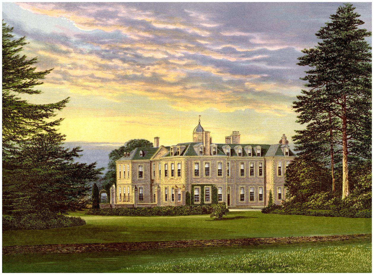Hanbury Hall, Worcestershire, Vernon-perheen koti, vuodelta 1880 tekijältä Unbekannt