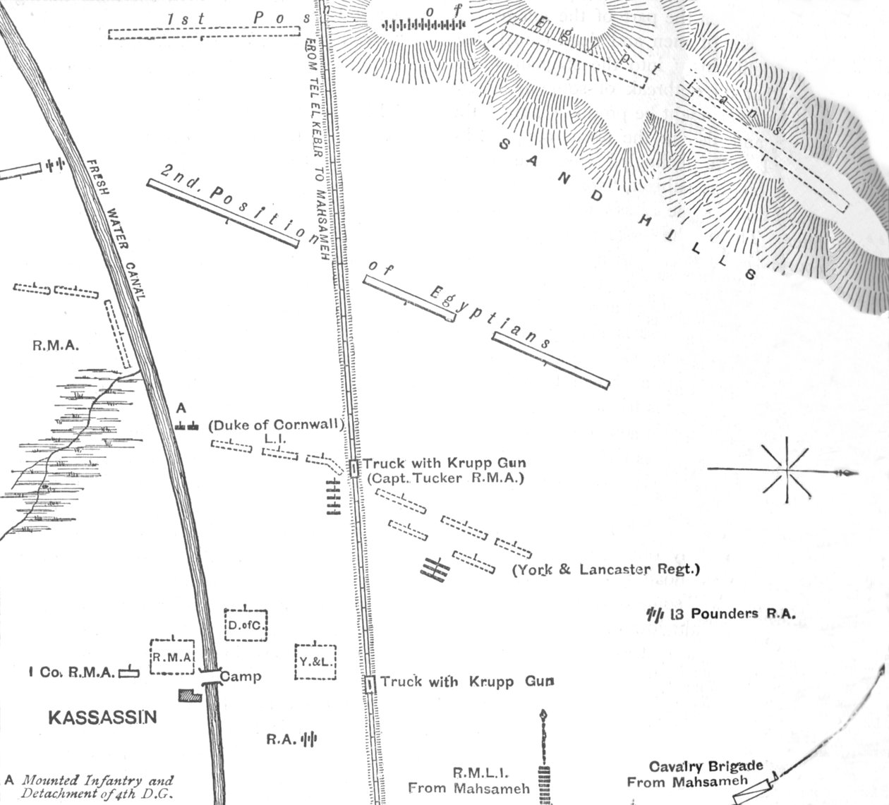 Käsin luonnos tapahtumista Kassassinissa, 28. elokuuta 1882, 1882 tekijältä Unbekannt