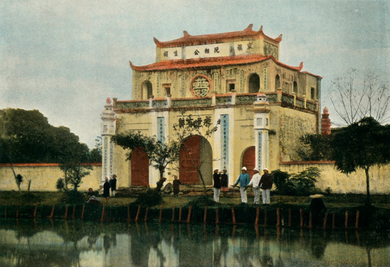 Hanoi. Pagode Du Kinh Luoc, Hanoi. Kinh Luocin pagodi, 1900. tekijältä Unbekannt