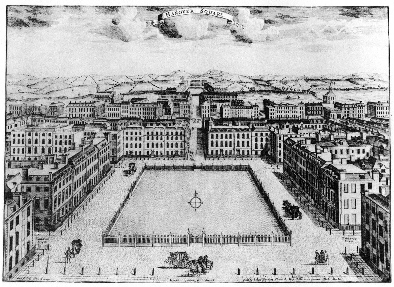 Hanover Square, Lontoo, 1700-luku 1907 tekijältä Unbekannt
