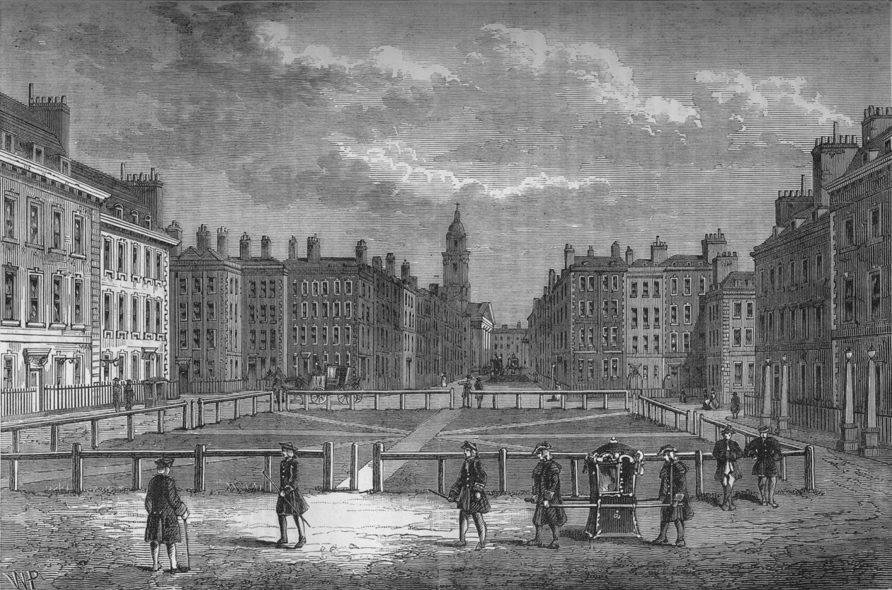 Hanover Square, Westminster, Lontoo, vuonna 1750, c1800 1878 tekijältä Unbekannt