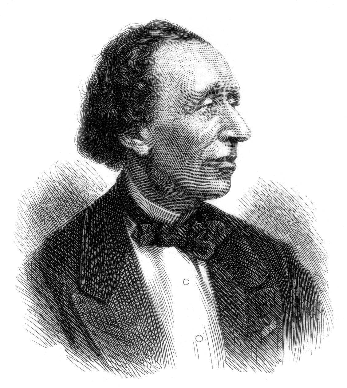 Hans Christian Andersen, tanskalainen runoilija ja satujen kirjoittaja, 1875 tekijältä Unbekannt