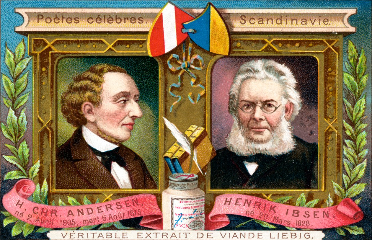 Hans Christian Anderson ja Henrik Ibsen, 1900 tekijältä Unbekannt