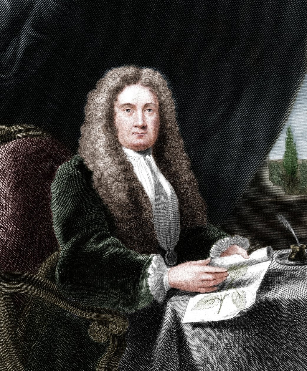 Hans Sloane, englantilainen lääkäri ja luonnontieteilijä tekijältä Unbekannt