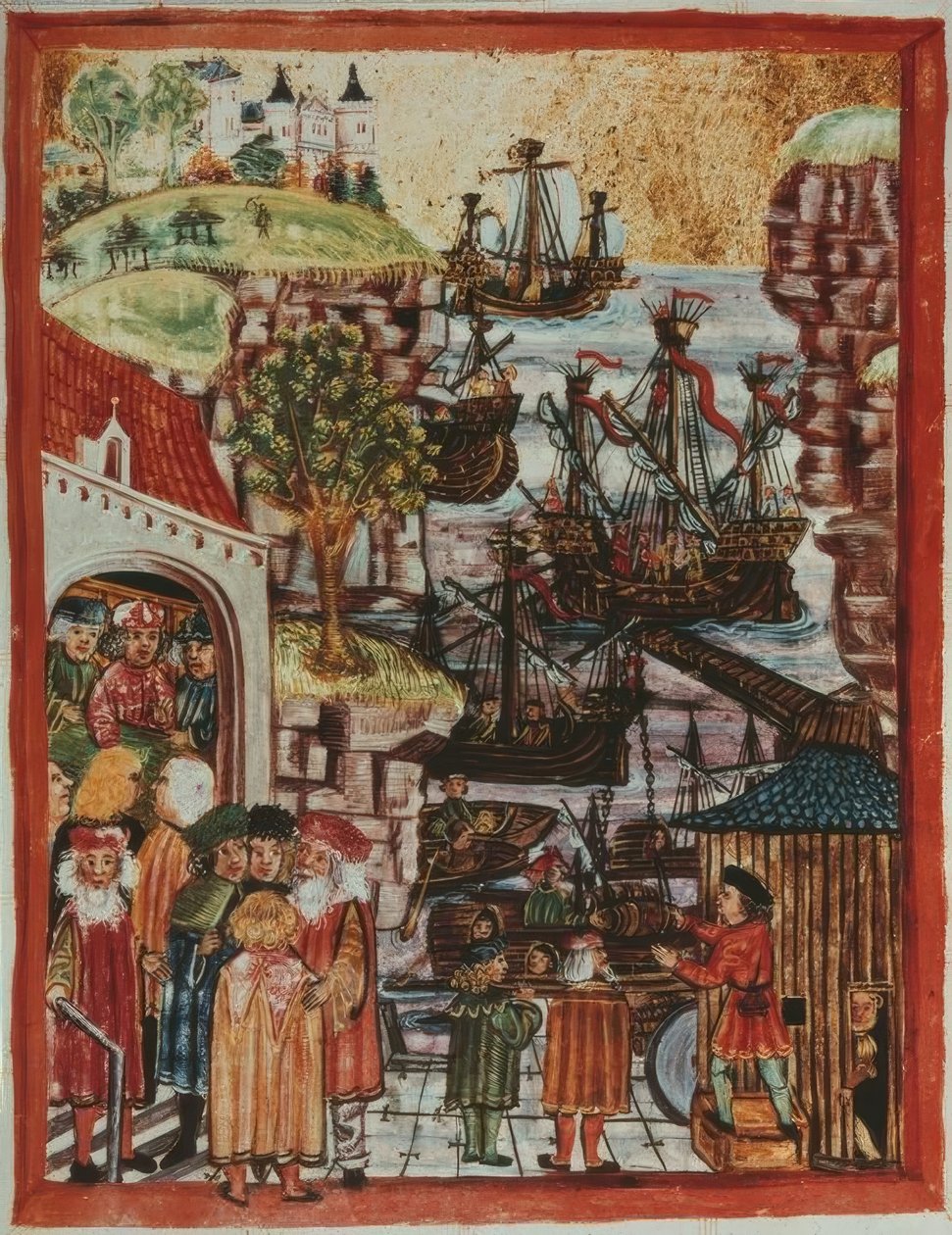 Hansian laivat 1497 / kirjavalaisin. tekijältä Unbekannt