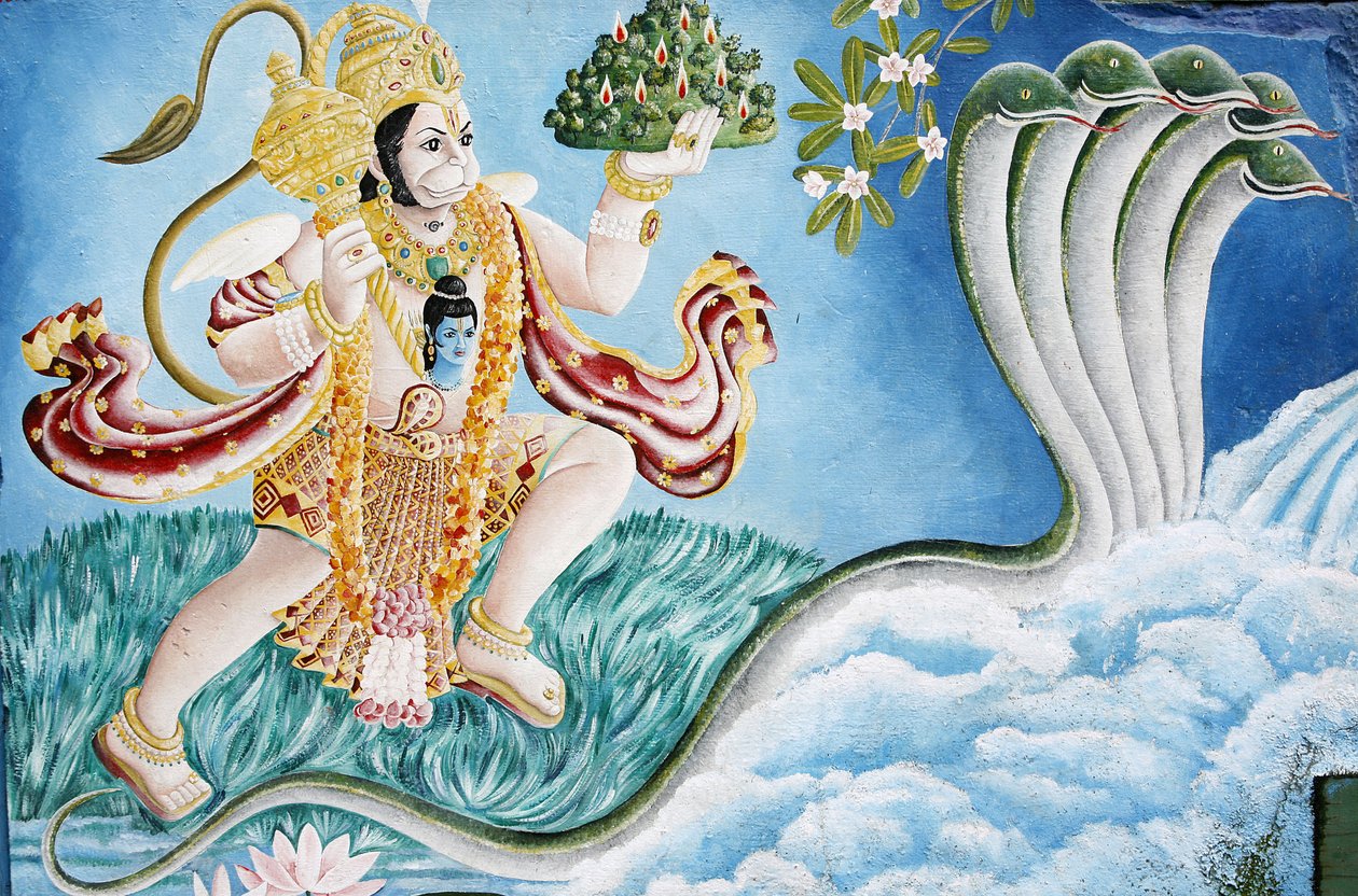 Hanuman Monkey God. Pashupatinah, Kathmandu, Nepal tekijältä Unbekannt