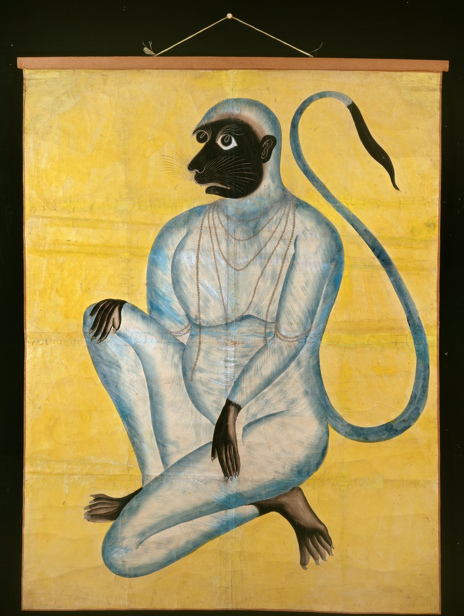 Hanuman, apinajumala, vuodelta 1870 tekijältä Unbekannt